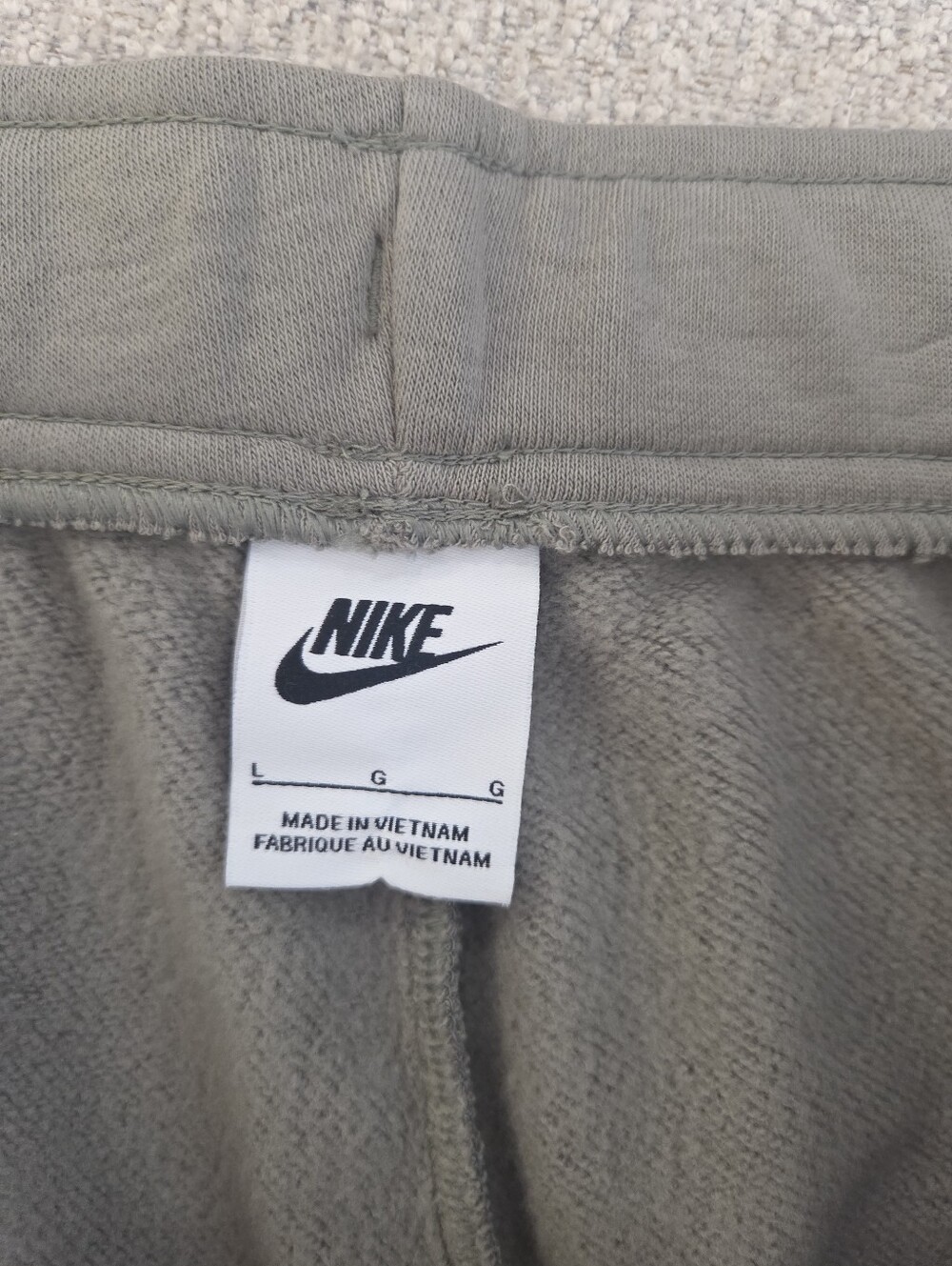 Nike Club Fleece Joggers Light Army Green Crest Logo Pants Women’s Large HQ2978 - Picture 7 of 9